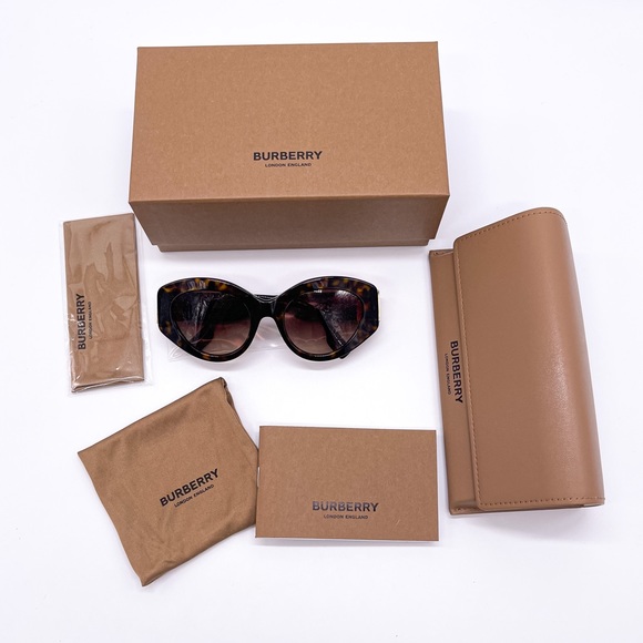 NEW BE4361 3002/13 WOMEN’S SUNGLASSES BURBERRY SOPHIA BE4361 HAVANA BURBERRY - Picture 13 of 13